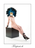 Venezianische Masken Akt Shooting im Fotostudio